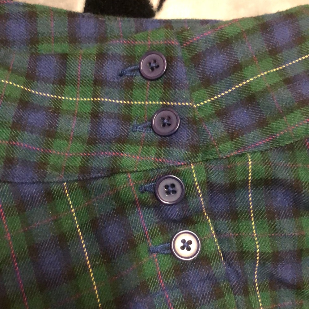 Lands End Kids Plaid Holiday Skirt - Picture 3 of 9